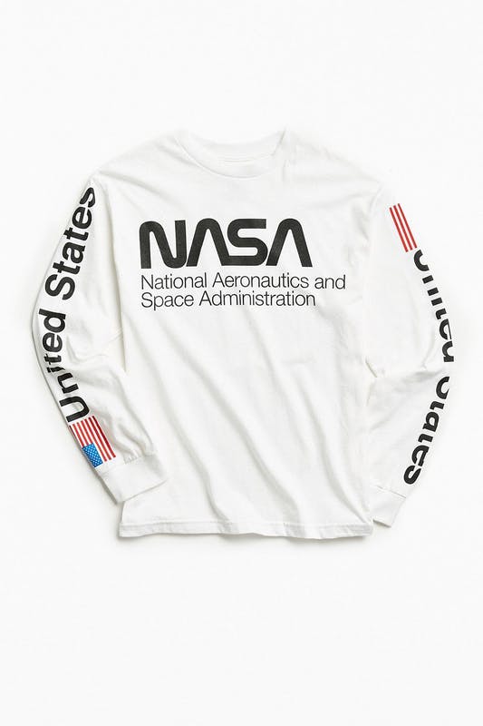 United States NASA Logo - NASA Worm Logo Long Sleeve Tee by Urban Outfitters | Spring - Free ...