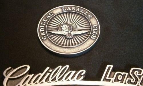 Cadillac LaSalle Club Logo - CADILLAC LASALLE CLUB EMBLEM PLATE TOPPER BADGE LOT