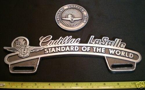 Cadillac LaSalle Club Logo - CADILLAC LASALLE CLUB EMBLEM PLATE TOPPER BADGE LOT | #40954312