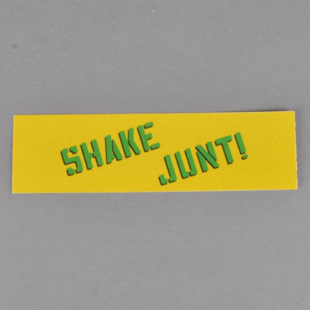 Yellow Paper Logo - Shake Junt Spray Logo Skateboard Sticker - Yellow - ACCESSORIES from ...