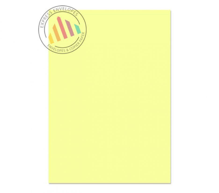 Yellow Paper Logo - Creative Colour Lemon Yellow Paper A4 (297x210mm) 120gsm 50pk