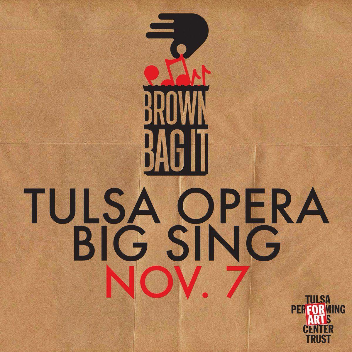 Tulsa Opera Logo - Tulsa PAC Tulsa Opera tomorrow at the Brown Bag It