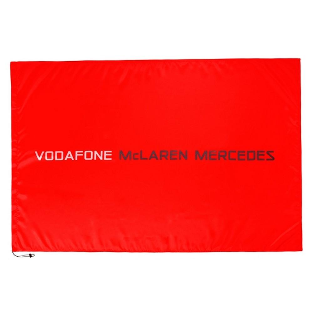 McLaren Mercedes F1 Logo - Flag McLaren Mercedes F1 Rocket Red Logo V06BF – motorsport ...