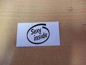 Funny Intel Logo - SEXY INSIDE INTEL rude funny joke motorcycle bike car tool box ...