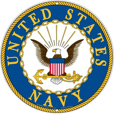 US Navy Logo - U.S. NAVY LOGO Aluminum Sign