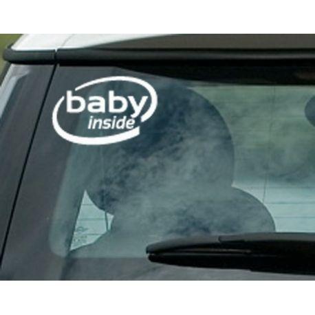 Funny Intel Logo - BABY INSIDE KIDS SAFETY FUNNY INTEL INSPIRED LOGO CAR ...