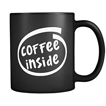 Funny Intel Logo - Coffee Inside / Tea Inside Coffee Mug Geek / Tea Cup