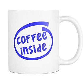 Funny Intel Logo - Amazon.com: Coffee Inside / Tea Inside Coffee Mug Geek / Tea Cup ...