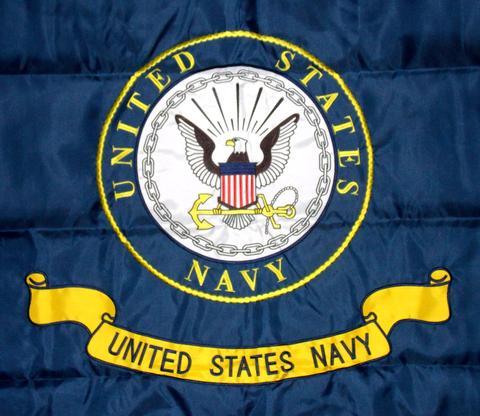 US Navy Logo - United States Navy Logo Double Sided Nylon Embroidered 3x5 Foot Flag ...