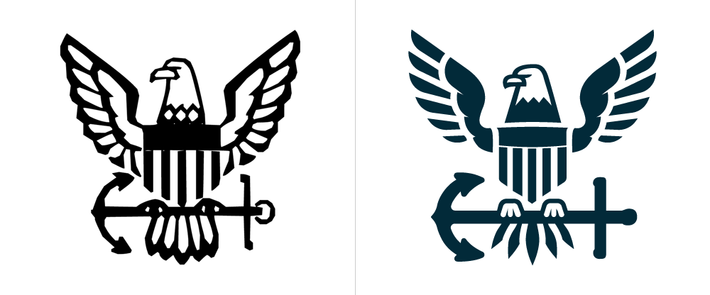 Navy Bird Logo - Brand New: New Logo for U.S. Navy by Y&R