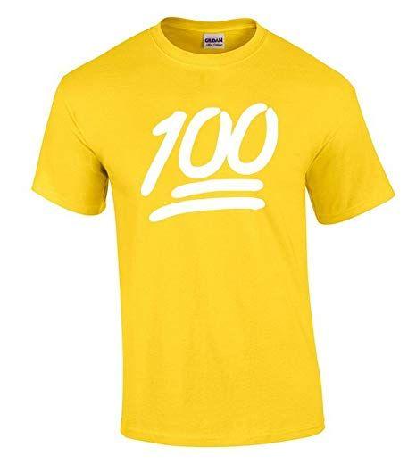Keep It One Hundred Logo - Amazon.com: Raxo 100 Emoji T-shirt White Logo Keep It One Hundred ...