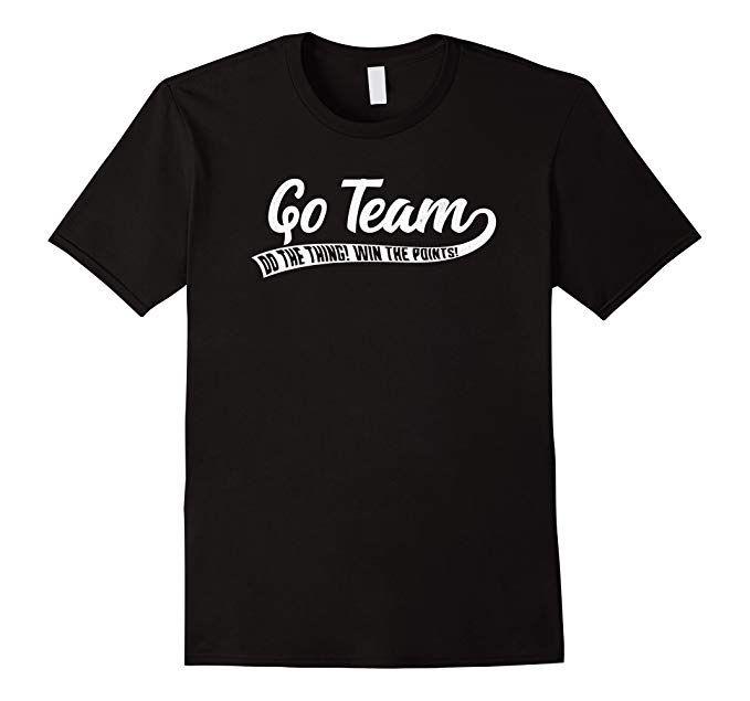 Funny Sports Logo - Go Team! Funny Sports T Shirt: Clothing