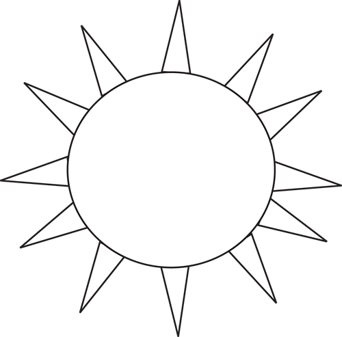 White Sun Logo - Free Black And White Sun, Download Free Clip Art, Free Clip Art