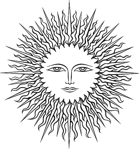 White Sun Logo - Sun Logo - In-Light Limited