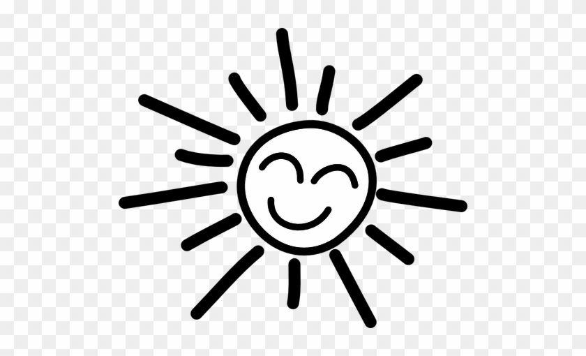 White Sun Logo - Related Happy Sun Clipart Black And White - Sunshine Black And White ...