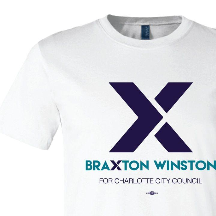 Big X Logo - X Braxton Winston Logo (on White Tee)