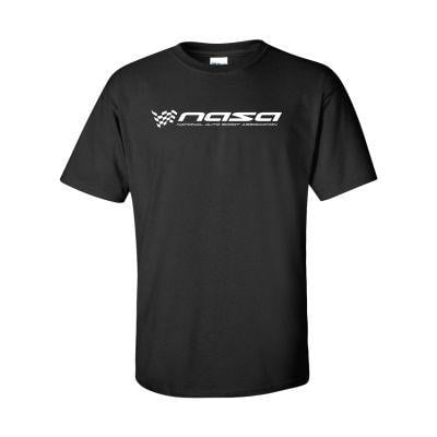 NASA Racing Logo - NASA Racing Logo Black 100% Cotton Short Sleeve T-Shirt