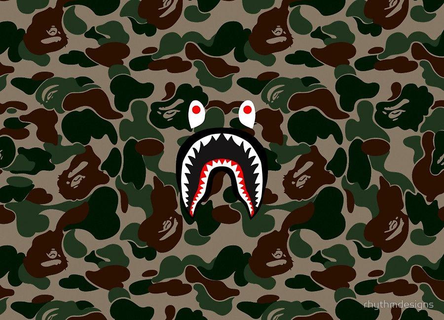 Shark BAPE Face Logo - Impressive Ideas Bape Shark Wallpaper Camo Face Logo Some Picture I