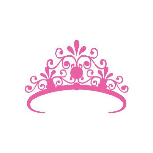 Princess Crown Logo - (2x) Pink Crown Royal Princess Sticker Cut