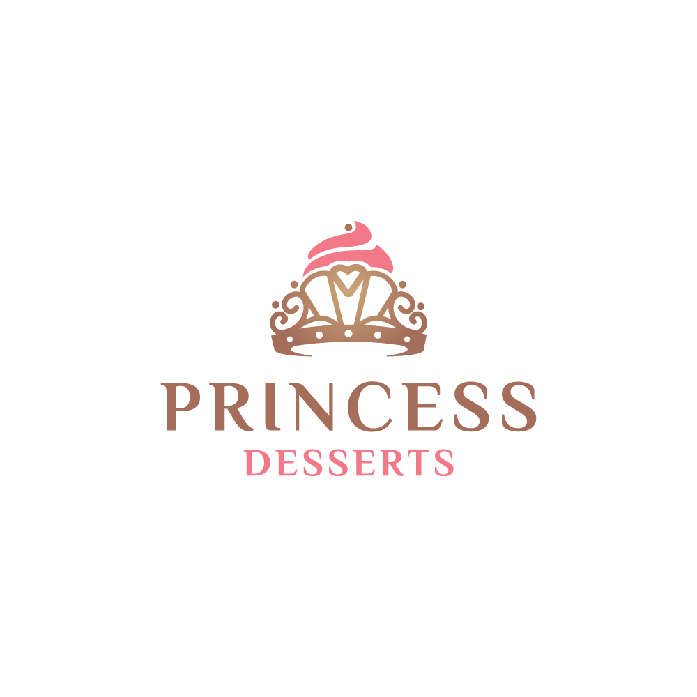 Princess Crown Logo - For Sale – Princess Desserts Crown Logo Design | Logo Cowboy