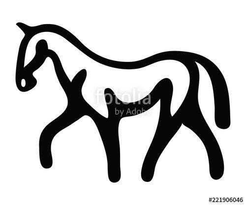 Walking Horse Logo - A logo of a walking horse.