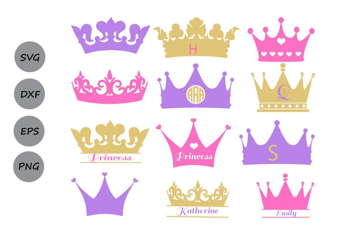 Princess Crown Logo - Crown Svg, Crown Monogram Svg, Princess Crown Svg, Crowns Svg ...