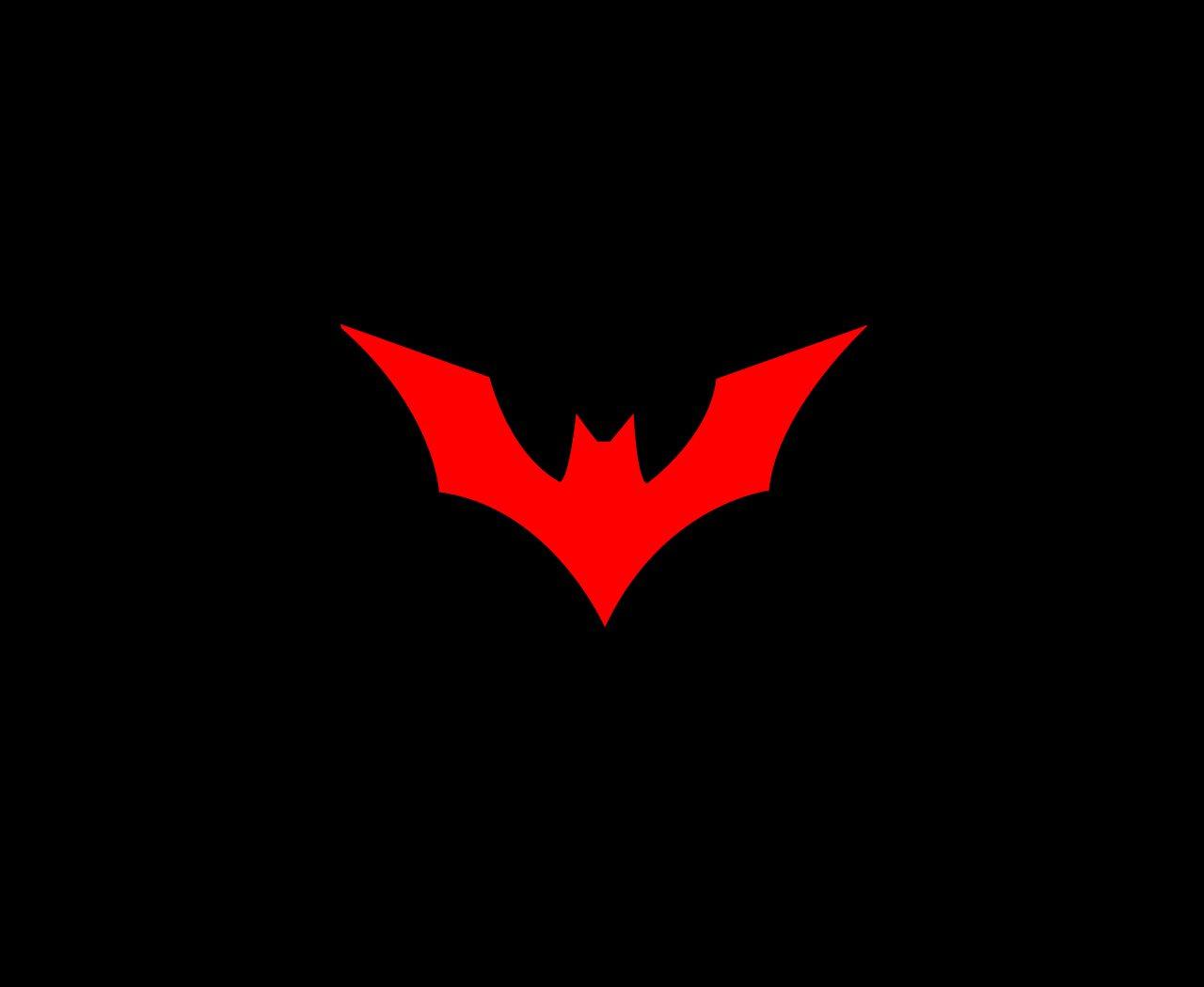 Cool Red Logo - Cool Minimalist Batman Logo Wallpaper In Black And Red | PaperPull
