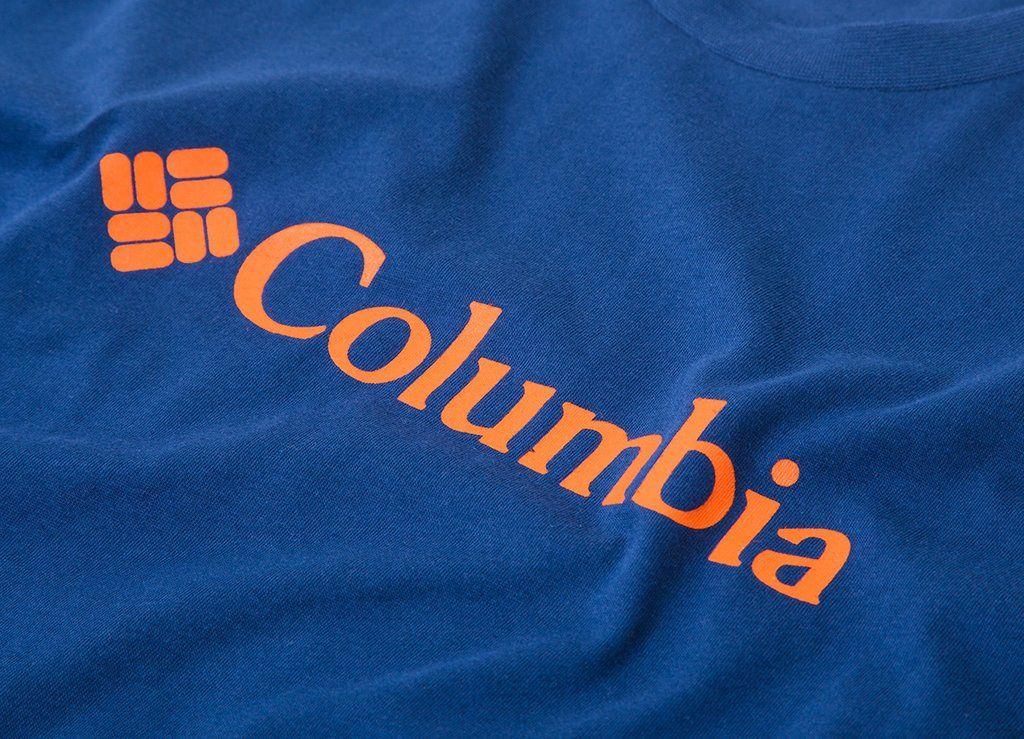 Columbia Logo - Columbia Basic Logo T Shirt | Columbia Tees | The Chimp Store