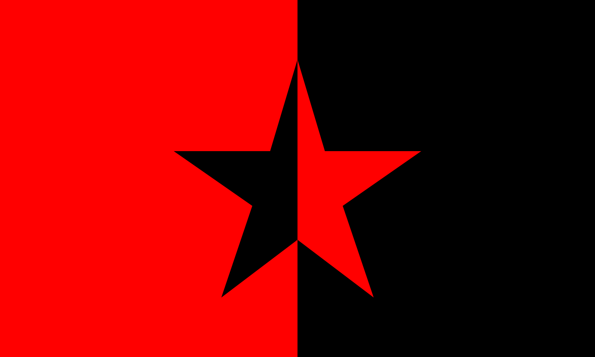 Black and Red Color Logo - File:Red black star flag.svg - Wikimedia Commons