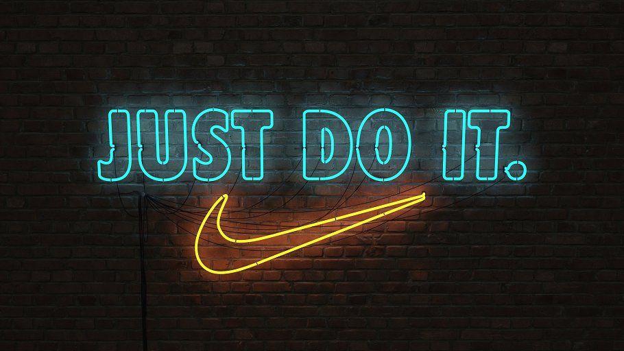 Neon Nike Logo - logo sign Nike Just do it 3d ~ Objects ~ Creative Market