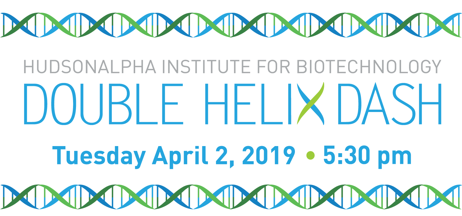 Blue and Green Double Helix Logo - Eighth annual Double Helix Dash to benefit childhood genetic