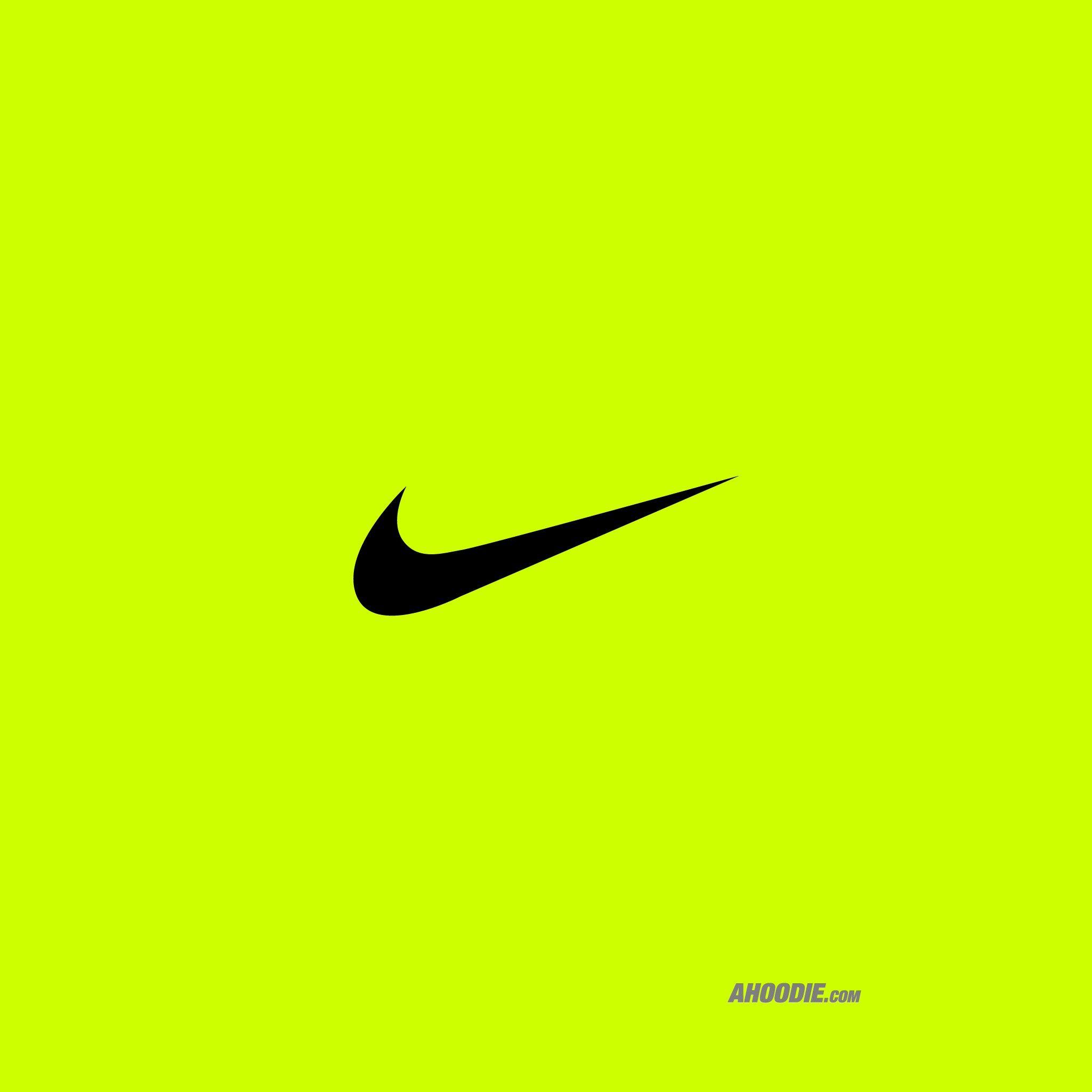 Neon Nike Logo - Ahoodie | Nike swoosh
