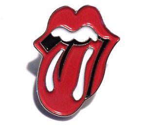 Red Lips and Tongue Logo - NEW Rolling Stones Red Lips Tongue Lick Small Logo 20mm Metal Enamel ...