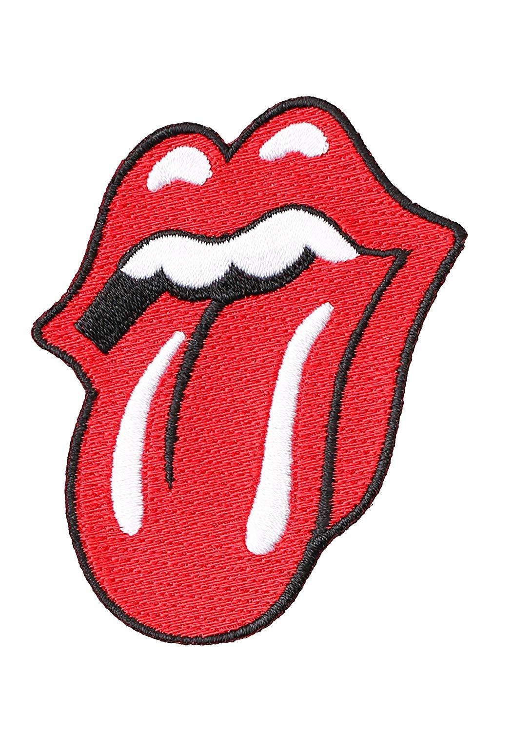 Red Lips and Tongue Logo - Rolling Stones Tongue Logo Patch Standard: Clothing