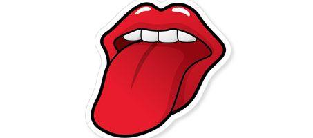 Red Lips and Tongue Logo - Create a Rolling Stones Inspired Tongue Illustration