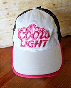 Pink Coors Light Logo - Womens Pink & White Coors Light Chill Cap Adjustable Ladies Girls ...