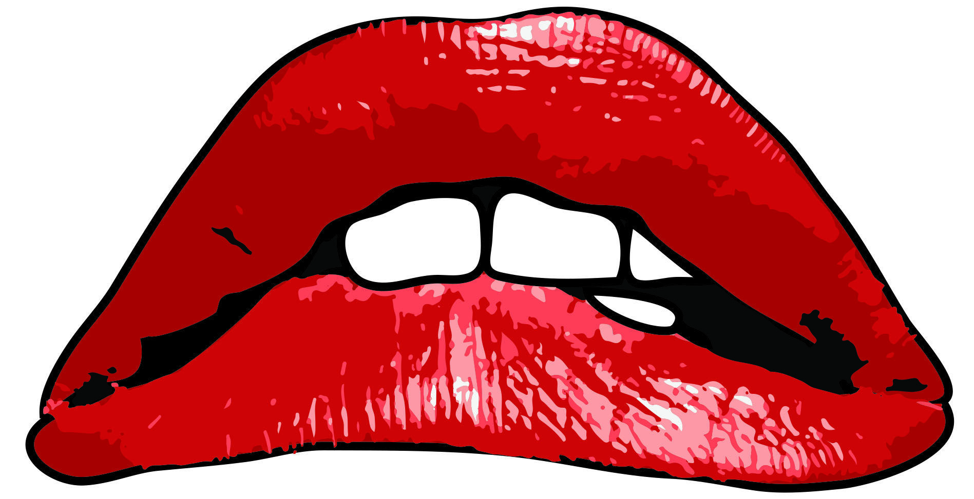 Red Lips and Tongue Logo - Big red lips Logos
