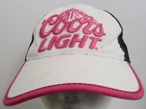 Pink Coors Light Logo - Coors Light Hat Black Pink White Baseball Cap Cotton Infinity Womens