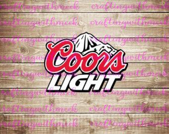 Pink Coors Light Logo - Coors light | Etsy
