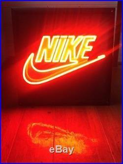 Neon Nike Logo - Vintage Nike 1990s Neon Light Display Sign Signage Swoosh Authentic ...