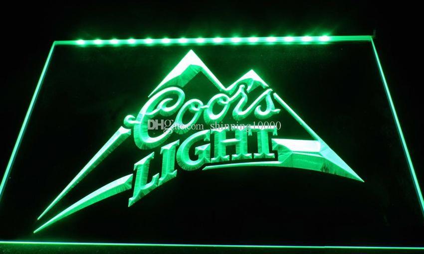 Pink Coors Light Logo - LS036-g Coors Light Beer Bar Pub Logo Neon Light Signs Decor ...