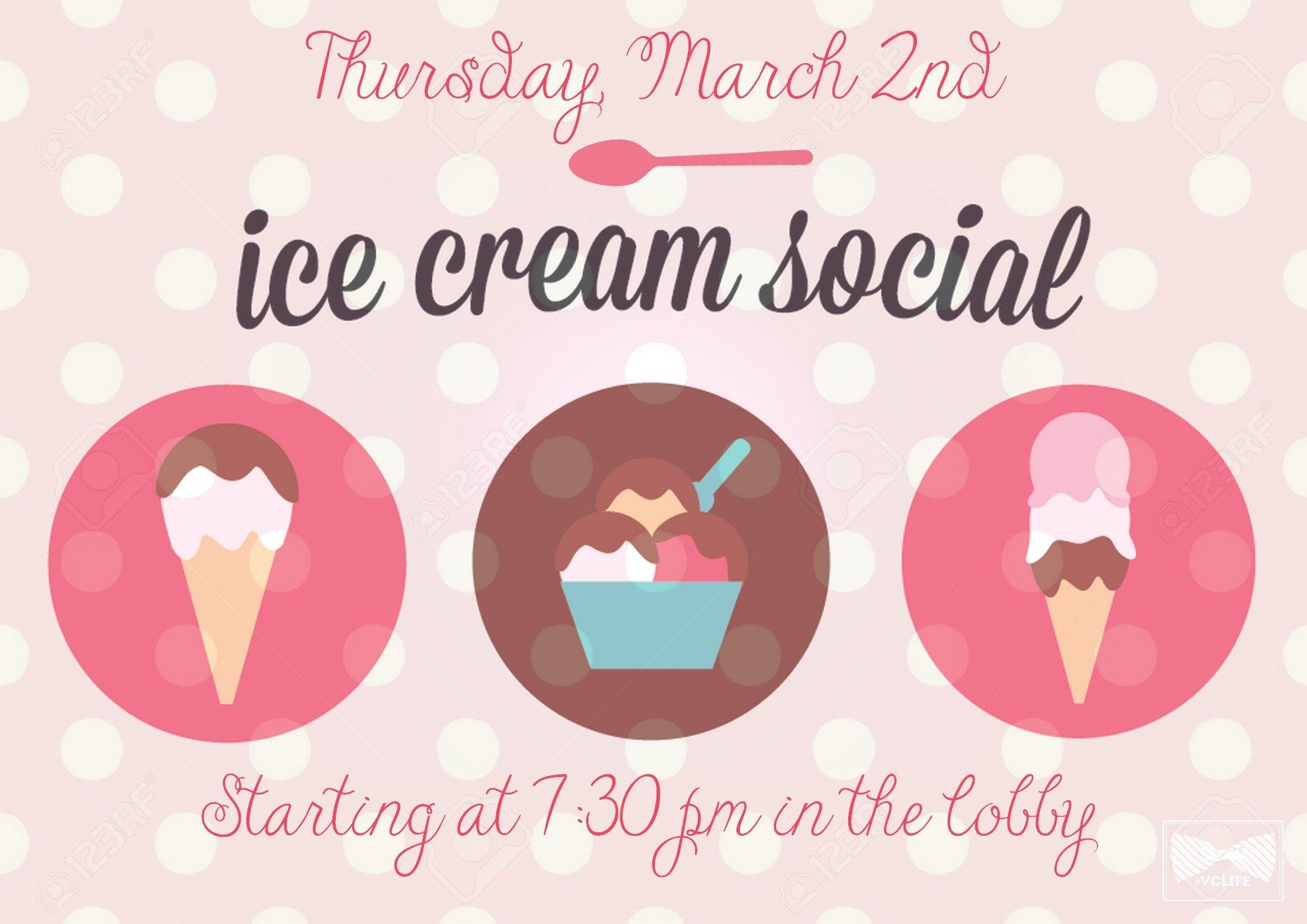 Ice Cream Social Logo - Ice Cream Social - Valentine Commons