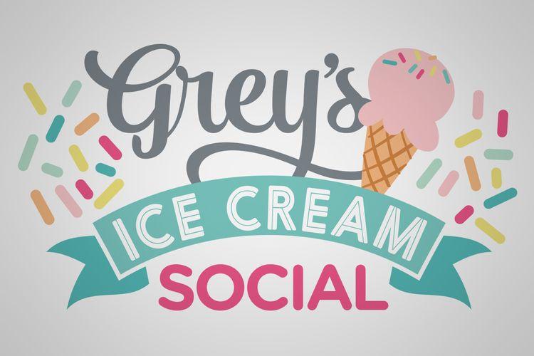 Ice Cream Social Logo - Grey's Ice Cream Social — PB&Grey