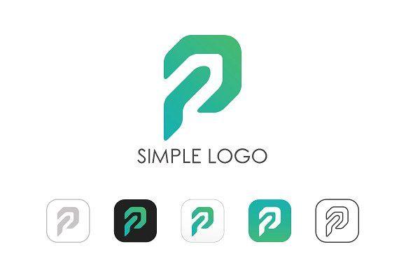 P Logo - Minimal P Logo ~ Logo Templates ~ Creative Market