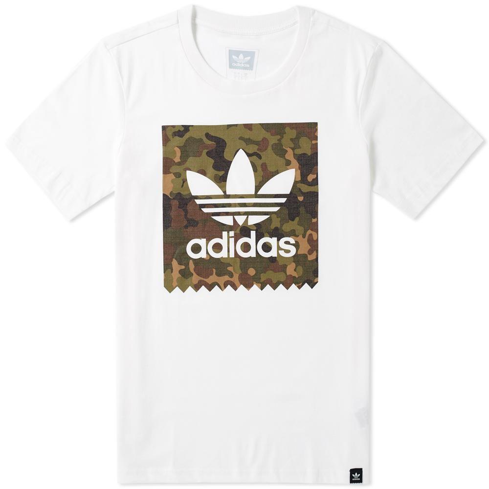 Camo Adidas Logo - Adidas Camo Logo Tee in White for Men - Lyst