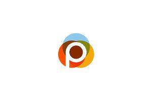P Logo - P logo Photo, Graphics, Fonts, Themes, Templates Creative Market