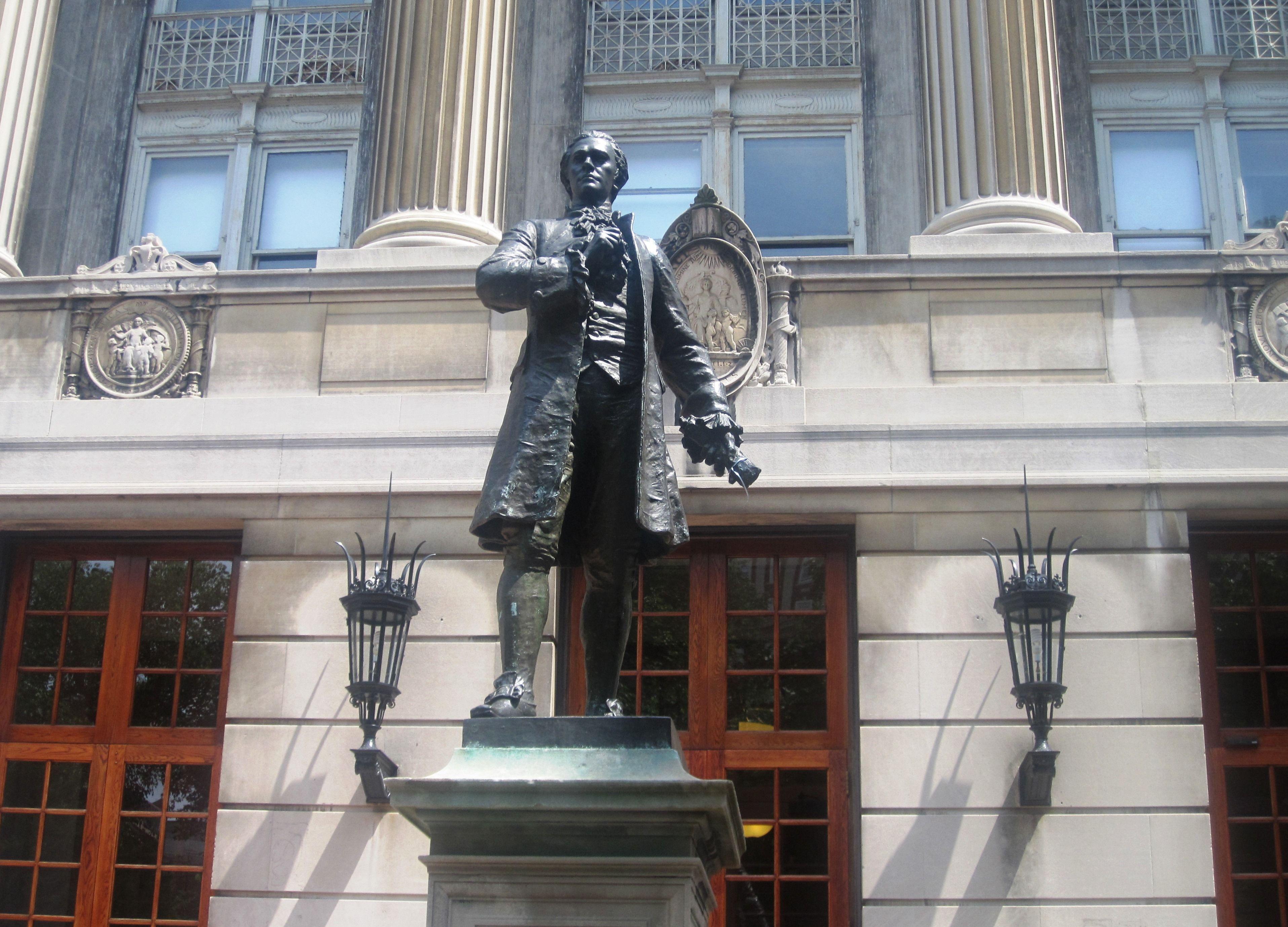 Columbia Statue Logo - File:Hamilton statue at Columbia University IMG 0958.JPG - Wikimedia ...