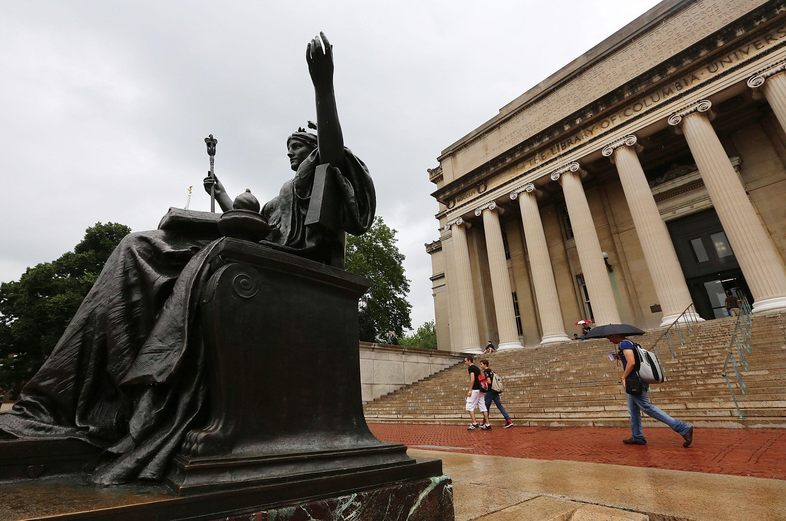 Columbia Statue Logo - Columbia University: How Slavery Was Part of School History | Time