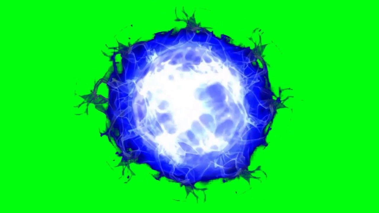 Blue Fireball Logo - Blue Fireball Animation (green screen)