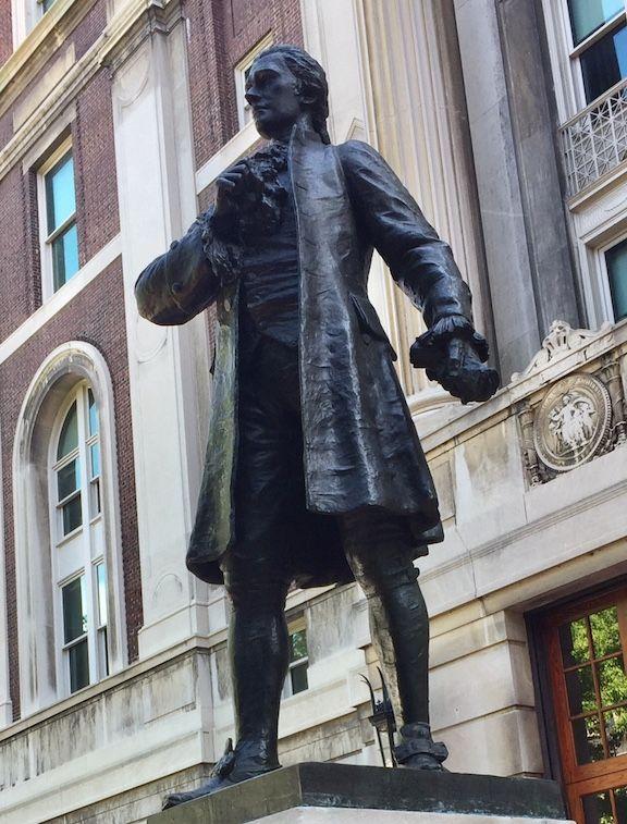 Columbia Statue Logo - Alexander Hamilton Standing Tall at Columbia University — Susan ...